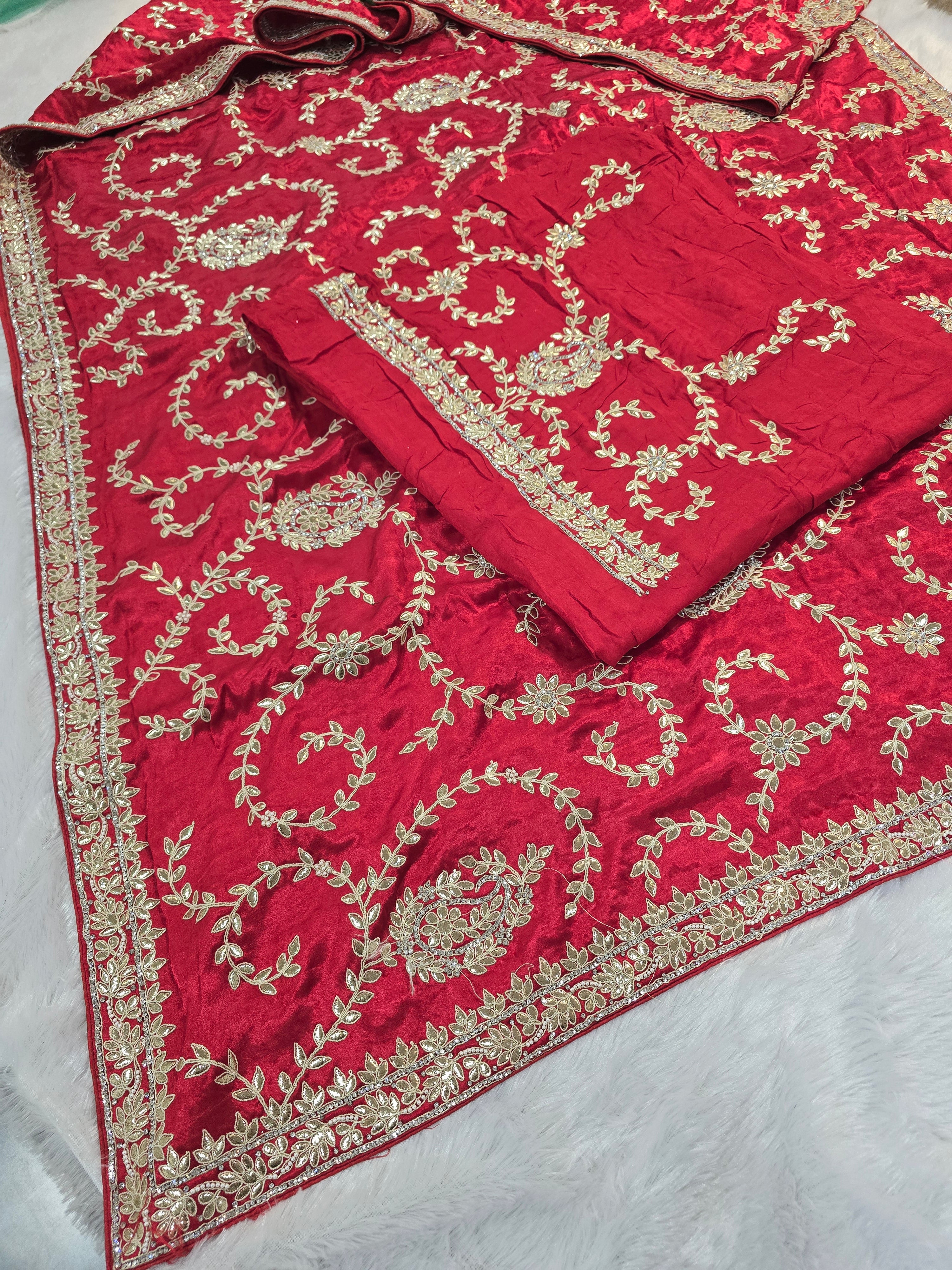 Gota patti saree
